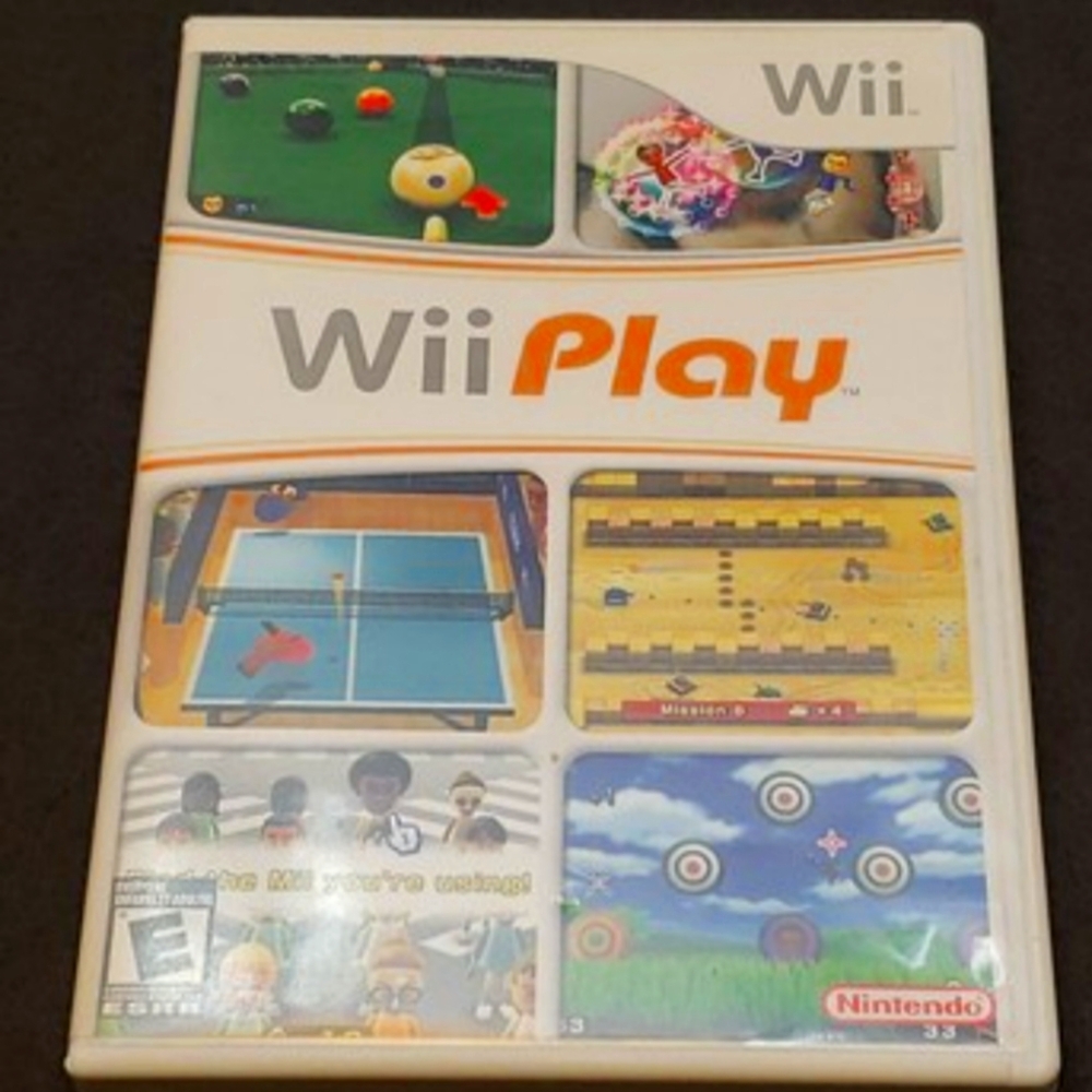 Nintendo Wii Play Game White Console Edition